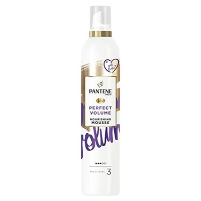 Pantene Hair Mousse For Volume, Heat Protection Spray Hair Thickening Products For Women, 6 x 200 ML, Volumising For Thicker, Fuller Looking Hair, Non Sticky With Biotin For Fine Hair, VALUE PACK