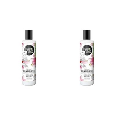 Organic Shop Shining Conditioner for Colored Hair Water Lily and Amaranth, 280 ml (Pack of 2)