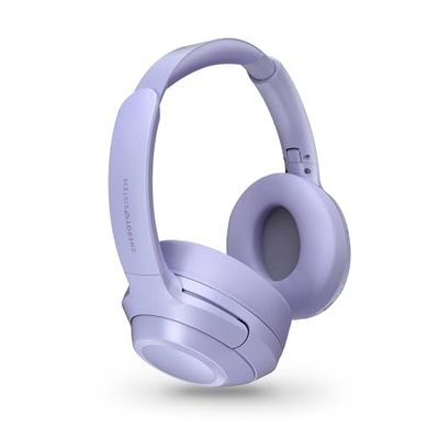 Energy Sistem Lavender Stellar ANC – Auriculares Bluetooth (5.4, ANC, plástico Reciclado, micrófono ENC, Diadema Plegable, Almohadillas de Cuero proteico) Lila