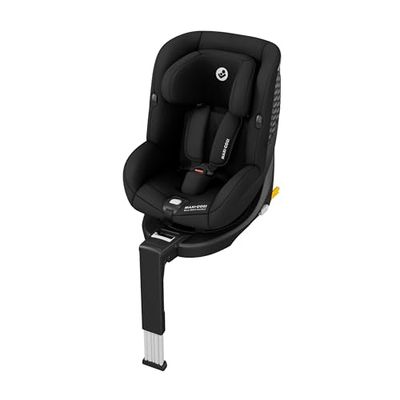 Maxi-Cosi Mica 360 S Comfort, Ademende stof, 360 draaibare autostoel, 0-4 jaar (40-105 cm), FlexiSpin-rotatie, 5 ligstanden, G-CELL-besccherming, Easy-in harnashaken, Authentic Black