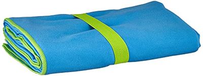 Playshoes Unisex multifunktionell handduk, badhandduk mikrofiber, 90 x 180 cm, 7 – blå