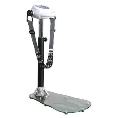 TechFit Pedana Vibrante MSGFIT8 con 4 Bande Massaggio, Motore DC Silenzioso, 4 Livelli Velocità (1-20), 6 Programmi, Display LCD, 83x48x111 cm, Allenamento Casa Dimagrante Corpo Muscolare