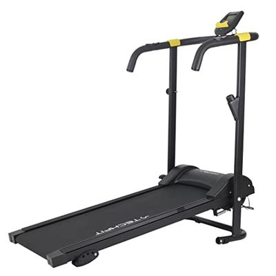 TechFit MT40 Tapis Roulant Magnetico Pieghevole, Macchina Salvaspazio, Perfetto per Interni, Casa o Ufficio