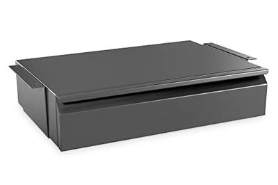 DIGITUS Cajón bajo mesa - Extensible - Ligero - 48 cm de profundidad - 5 kg de capacidad de carga - Para montaje bajo escritorio, banco de trabajo o encimera - Negro