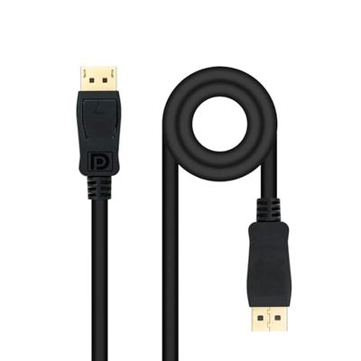 Watio Wave Cable displayport - cable 1.4 dp/m-dp/m de 5.0 m, compatible con audio y video 4K, alta velocidad de transferencia, material durable.