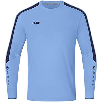JAKO Maglia a Maniche Corte Power Portiere, Blu Cielo/Navy, M Unisex-Adulto