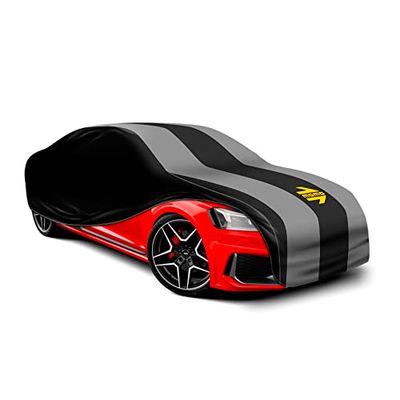 Momo car cover outdoor large size (480x178x120 cm) - exterior car cover UV protection 3 layers breathable
