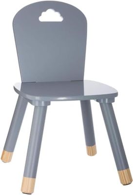 Avilia ND Chaise en Bois Gris pour Enfants, 28X50X28