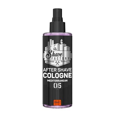 The Shave Factory Cologne Mediterranean Aftershave Spray - Rinvigorente Profumo Mediterraneo, Rinfresca E Lenisce Viso E Pelle, Adatto a Tutti I Tipi Di Pelle - 8,45 Fl Oz/250 ml