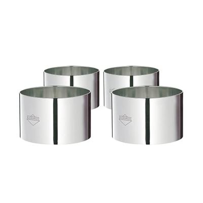 Kuchenprofi 09 0505 2804 Ensemble de 4 Emporte-Pièces Rond Inox