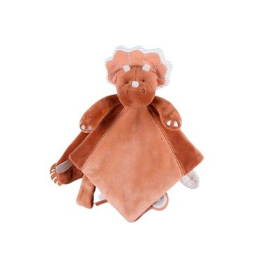 Noukie's - Doudou per Bambini - Doudou in Veloudoux - Ops il Triceratopo - Multiuso - Cannella - 1 Unità