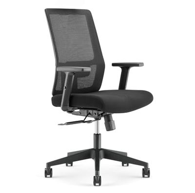 Waytex Khara Silla de Oficina, Nailon, Negro, Talla única