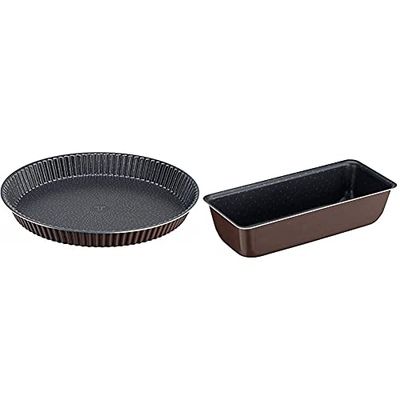 Tefal Perfectbake Moule A Tarte 27cm Aluminium 100% Recyclé J5548302 & Perfectbake Moule A Cake 28cm Aluminium 100% Recyclé J5547302
