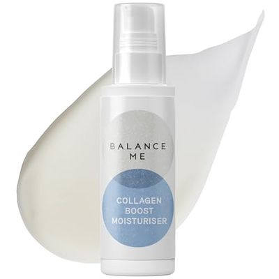 Balance Me Collagen Boost Moisturiser – Smooth and Rejuvenate Face & Neck - Anti-Ageing Cream For All Skin Types - Peptides & Hyaluronic Acid – Vegan and Cruelty Free - Made In UK - 50ml
