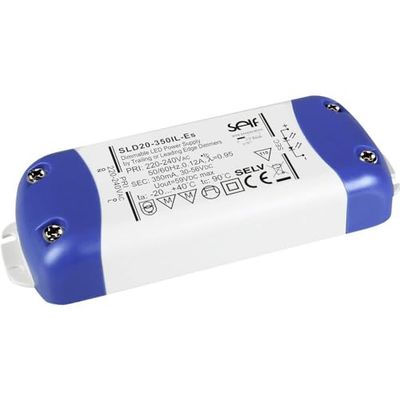 Self Electronics SLD40-800IL-ES - Driver LED a corrente costante, 40 W, 800 mA. 25-50 V/DC, dimmerabile, montaggio