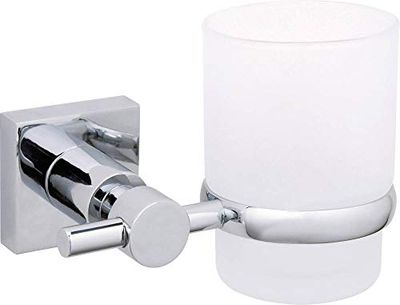 tesa 40257-00000-00 Portacepillos de Dientes, Cromo, squared