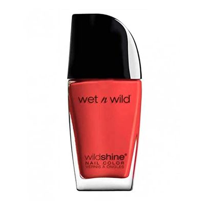 wet n wild – Wild Shine Nail Color – Application facile & rapide - Fini brillant - Teinte Heatwave - 100% Cruelty Free