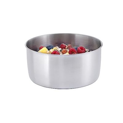 Tatonka Small Pot Multi Campingpan van roestvrij staal met 1,4 liter inhoud, met volumeschaal, roestvrij en geschikt voor levensmiddelen