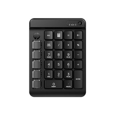 HP 430 Tastierino Programmabile Wireless, Connessione Bluetooth 5.3, 50 Milioni di Pressioni Garantite, Compatibile con Windows 10, 11, macOS e ChromeOS, Nero