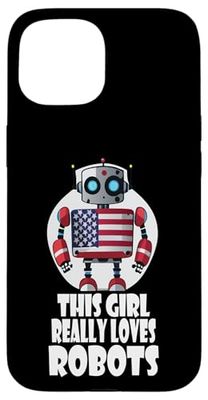 This girl really loves robots, Robotics for Kids Robot Case for iPhone 15