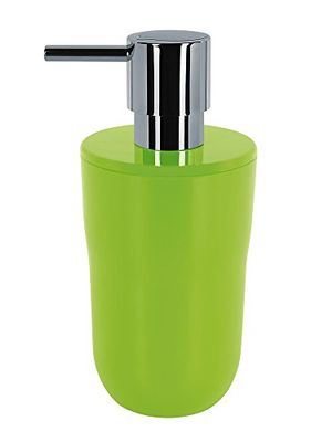 Spirella Cocco Dispensador de jabón líquido, Capacidad 7,5 x 7,5 x 16,5 cm, 300 ml, Color Verde, 16,5x7,5x7,5