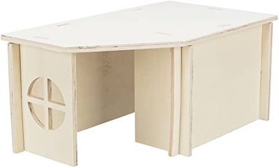 TRIXIE Casa per piccoli animali senza staffe e chiodi per coniglio casa Holm, sistema a incastro, coniglio, 50 × 23 × 33 cm - 61241