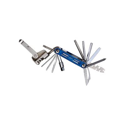 BBB Cycling - Herramienta multifunción para bicicletas Primefold - Funciones 9 en 1 - Placas laterales de aluminio anodizado duradero - Accesorios para bicicletas - XL - Plateado