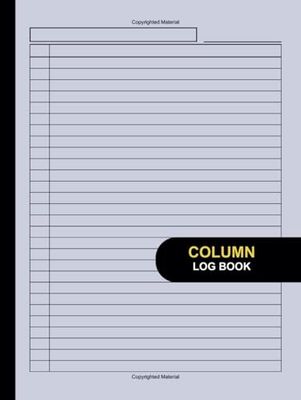 Column Log Book: Large Multipurpose Record Book with Customizable Layouts and Easy Sectioning, Perfect for Both Business and Personal Use (Clove Purple), 8.5" x 11" Inches, 110 pages