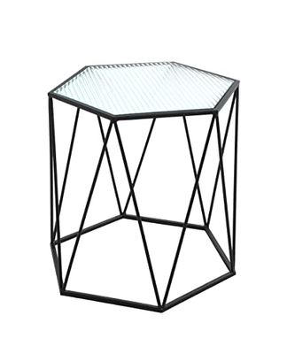 HAKU Möbel coffee table, metal, black, W 46 x D 40 x H 46 cm