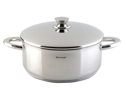 CAZUELA con tapa de acero INOX 20cm, WECOOK! PRO