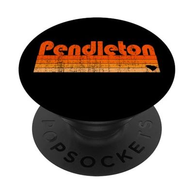 Pendleton, SC Estilo retro de los años 80 PopSockets PopGrip Adhesivo