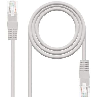 PRENDELUZ Câble réseau RJ45 Cat.5E UTP AWG24, 0,25 m, gris. Idéal pour des connexions rapides et sécurisées, offrant une performance optimale sur les réseaux de données. Compatibilité garantie.
