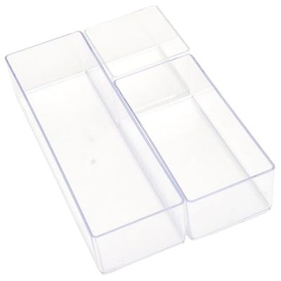 COSMETIC CLUB, SC0693, Organisateur cosmétique modulable Transparent, Rangement Pratique pour Salle de Bain, Design épuré, Facile d'accès, Entretien Simple, Taille 225x5x75 cm, Couleur Transparente