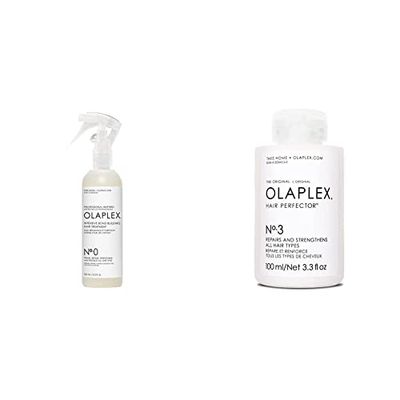 OLAPLEX N°0 Intensive Bond Building Hair Treatment - Ristrutturante Intensivo per Capelli - 155 ml & N. 3 trattamento riparatore capelli perfector