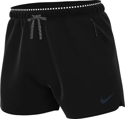 Nike FB6870-010 M NK DF RUNDVN Stride 4IN Shrt Pantaloncini Uomo Black/Reflective Silv Taglia S