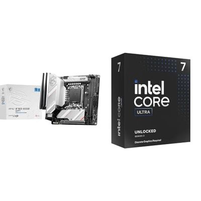 MSI MPG B760I Edge WiFi Carte Mère + Intel® Core™ Ultra 7 265KF processeur pour PC de Bureau 20 cœurs