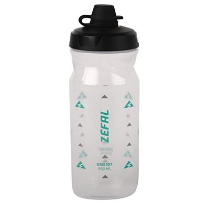Zefal Sense Soft 65 No-Mud Vattenflaska, genomskinlig, 650 ml