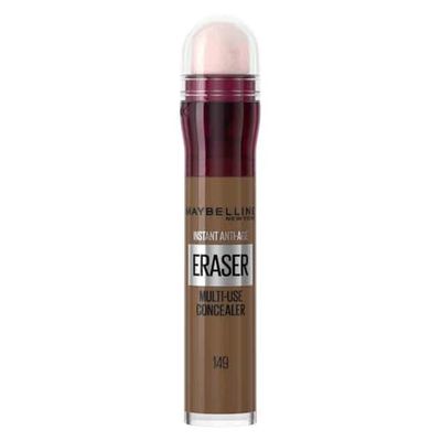 Maybelline Instant Anti Age Eraser Eye Concealer and Contour, Dark Circles and Blemish Concealer, Ultra Blendable Formula 149 Deep Bronze