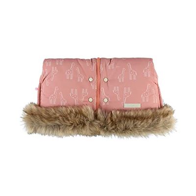 Noukie's Kinderwagenwanten roze giraffe