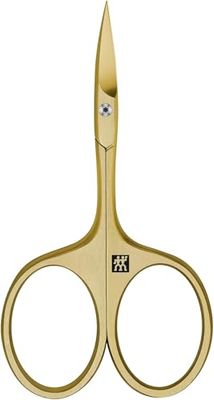 ZWILLING Cuticle Scissors (for Fine Cutting of Cuticles and Skin Remnants, Safe Nail Care, Sharp Edge) Premium, Gold, 95 mm
