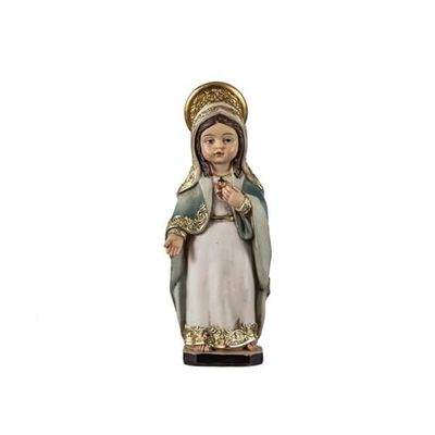 Inmaculada Romero IR Virgen Corazón de María Figura Infantil 13 cm. Escultura Resina