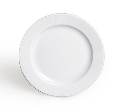 Excelsa Wing Plato de Fruta, Porcelana, Blanco, 19x19x2.5 cm