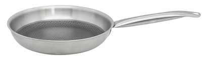 Elo 3582826 Poêle acier inoxydable 18/10, poêle sans PFAS, poêle antiadhésive, poêle induction, revêtement antiadhésif minéral sans PFAS, Acier inoxydable 18/10, Acier inox, Aluminium, Gris alu, 28 cm