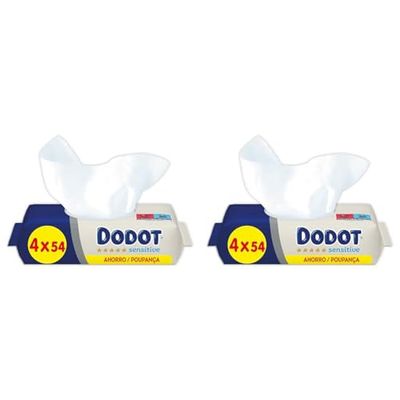 Dodot Toallitas para Bebé Sensitive - Paquete de 8 x 54 Toallitas - Total: 216 Toallitas