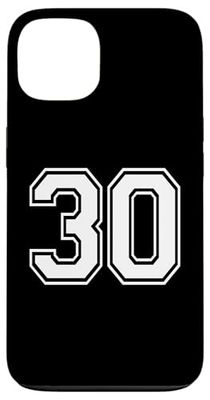 Uniforme d'équipe sportive numéro 30 numéro 30 Coque pour iPhone 13