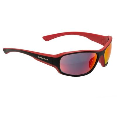 SWISSEYE Freeride sportglasögon (100% UVA-, UVB- och UVC-skydd, näsa och gummerade ändar, okrossbart material TR90, inklusive mikrofiberpåse), matt/röd