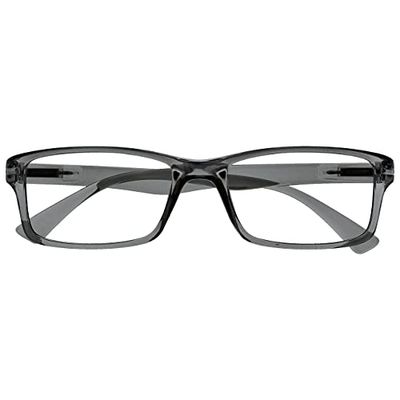 OPULIZE Pep Reading Glasses, Gris, +2,00 Dioptrías Unisex