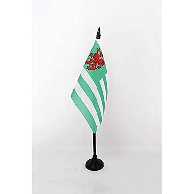 BANDERA de MESA del CONDADO DE WILTSHIRE ANTIGUO 15x10cm - BANDERINA de DESPACHO WILTSHIRE OLD COUNTY - INGLETERRA 10 x 15 cm - AZ FLAG