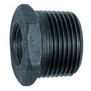 Reductor 241, R 1/2 a, Rp 3/8 i. Hierro maleable negro, temperatura de funcionamiento -20 °C hasta 300 °C, ISO 7 – 1