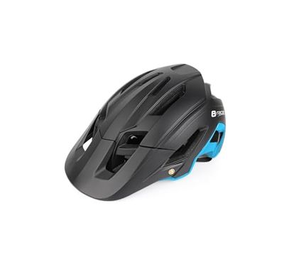 BONIN B-RACE 8053329962346, Casco B-Race Stone II in-Mold Nero/AZZU S/M 54/58 Unisex Adulto, Taglia Unica